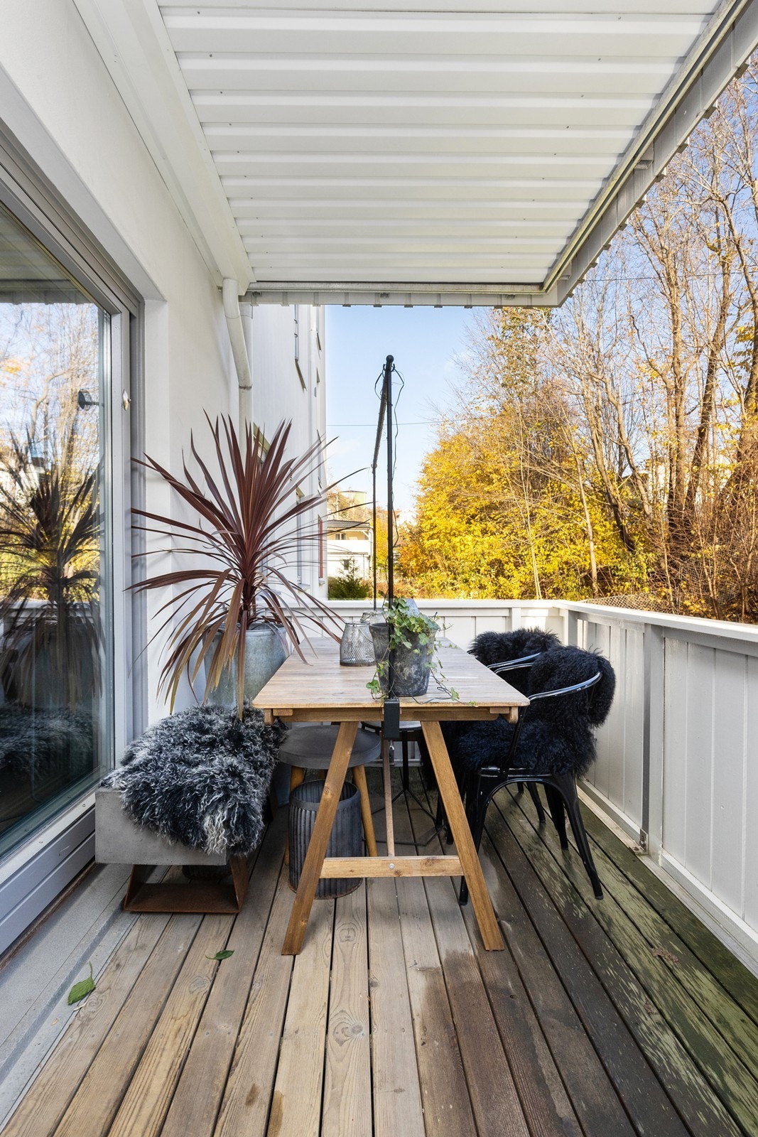 Balkongen er overbygd. Galleribilde