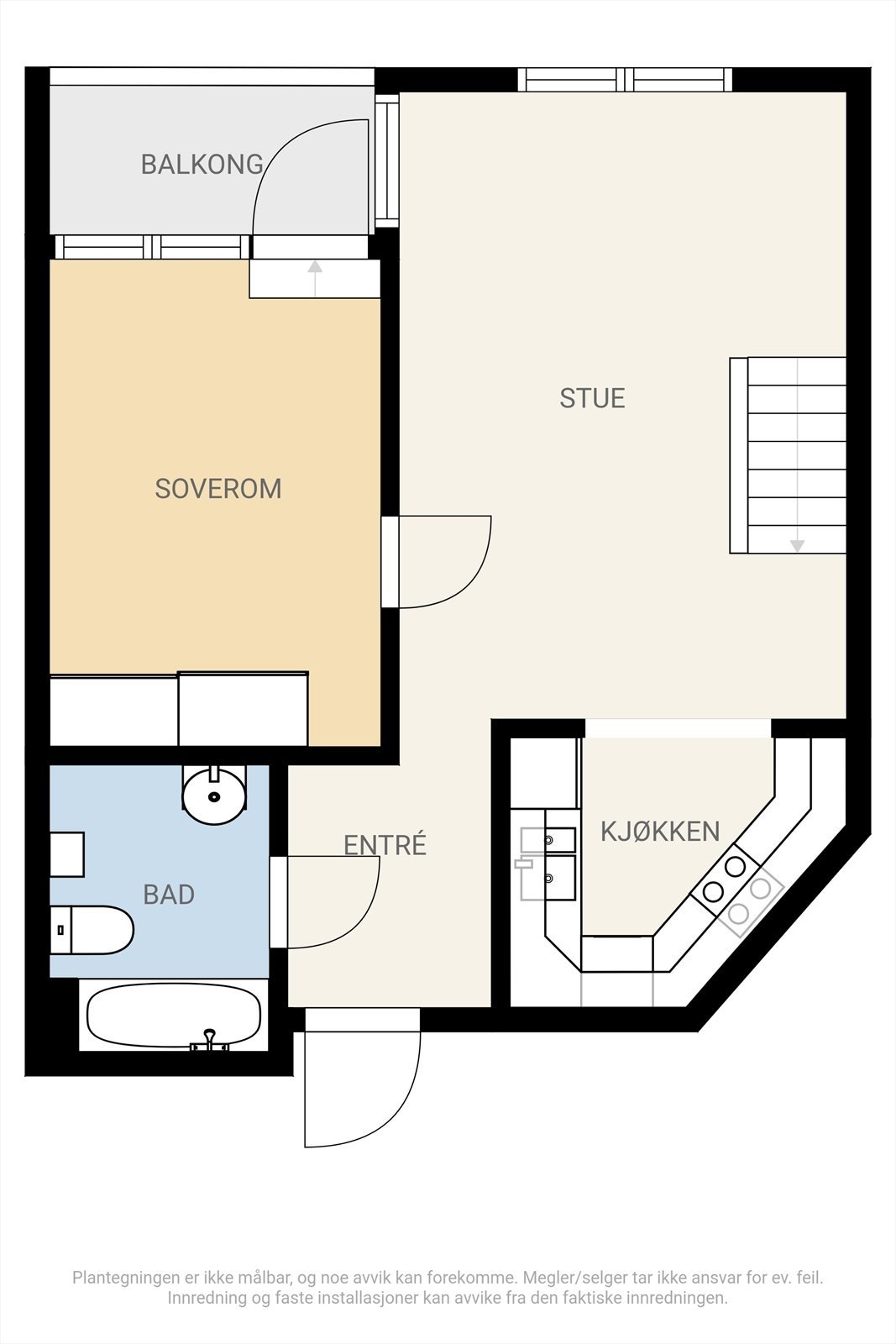 Plantegning av hovedetasjen. Galleribilde