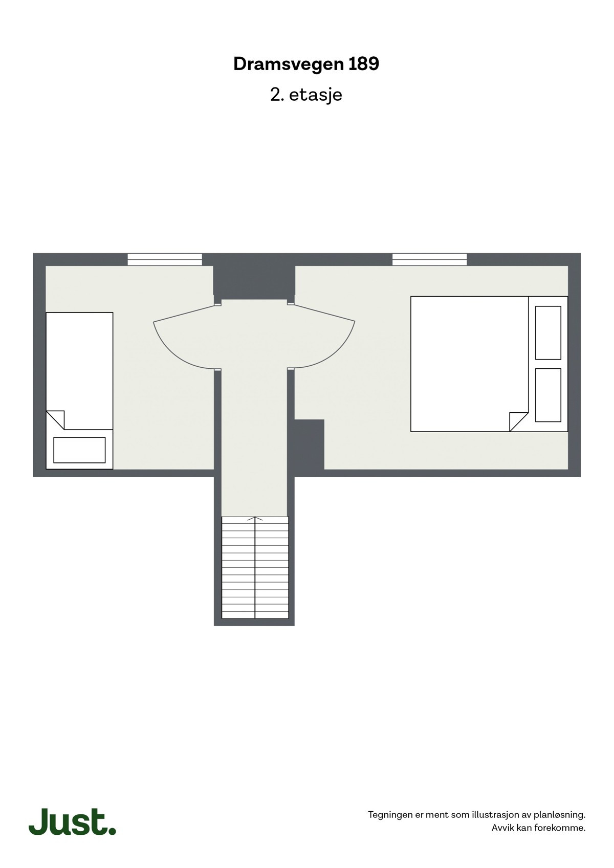 Plan 2 (Planskisse av areal tilhørende leilighet plan 1)