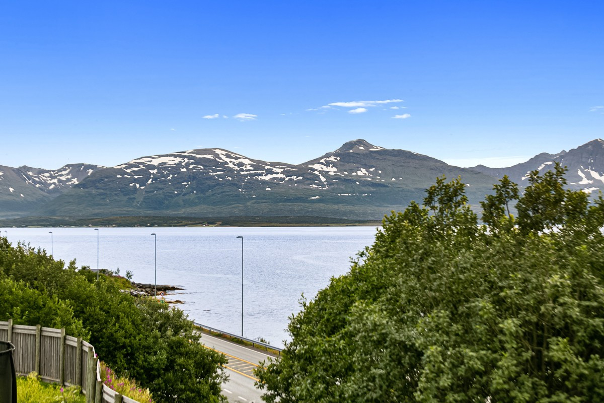 Sommerbilder. Gullsmedjordet ligger ca. 7 km fra Tromsø sentrum og 4 km fra Amfisentret Pyramiden