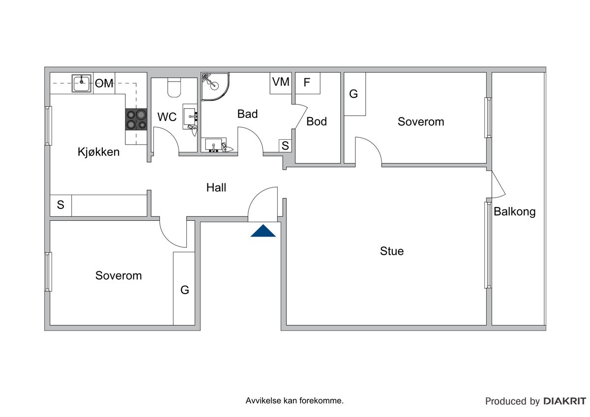Plantegning 2D Galleribilde