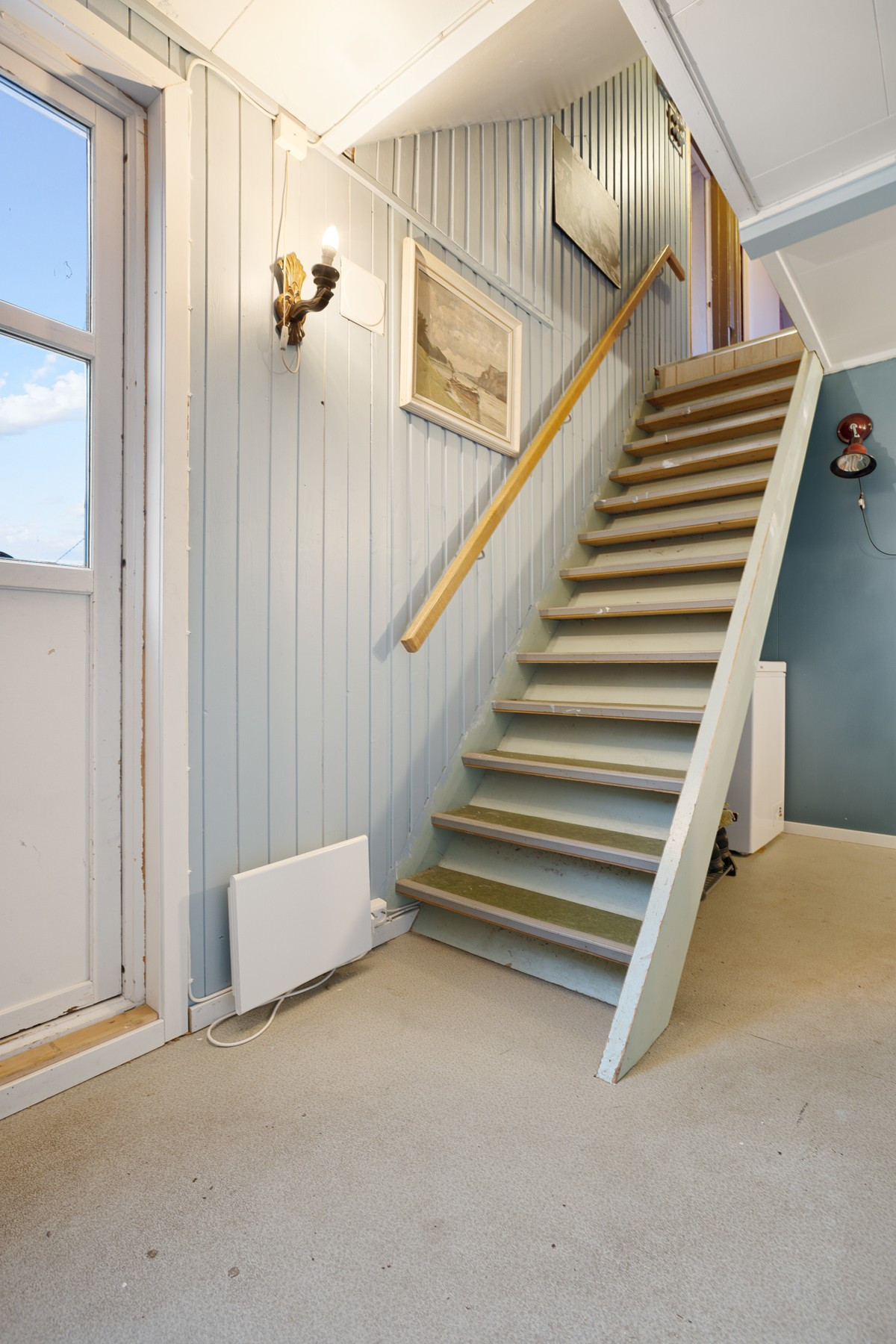 Trapp opp til loft