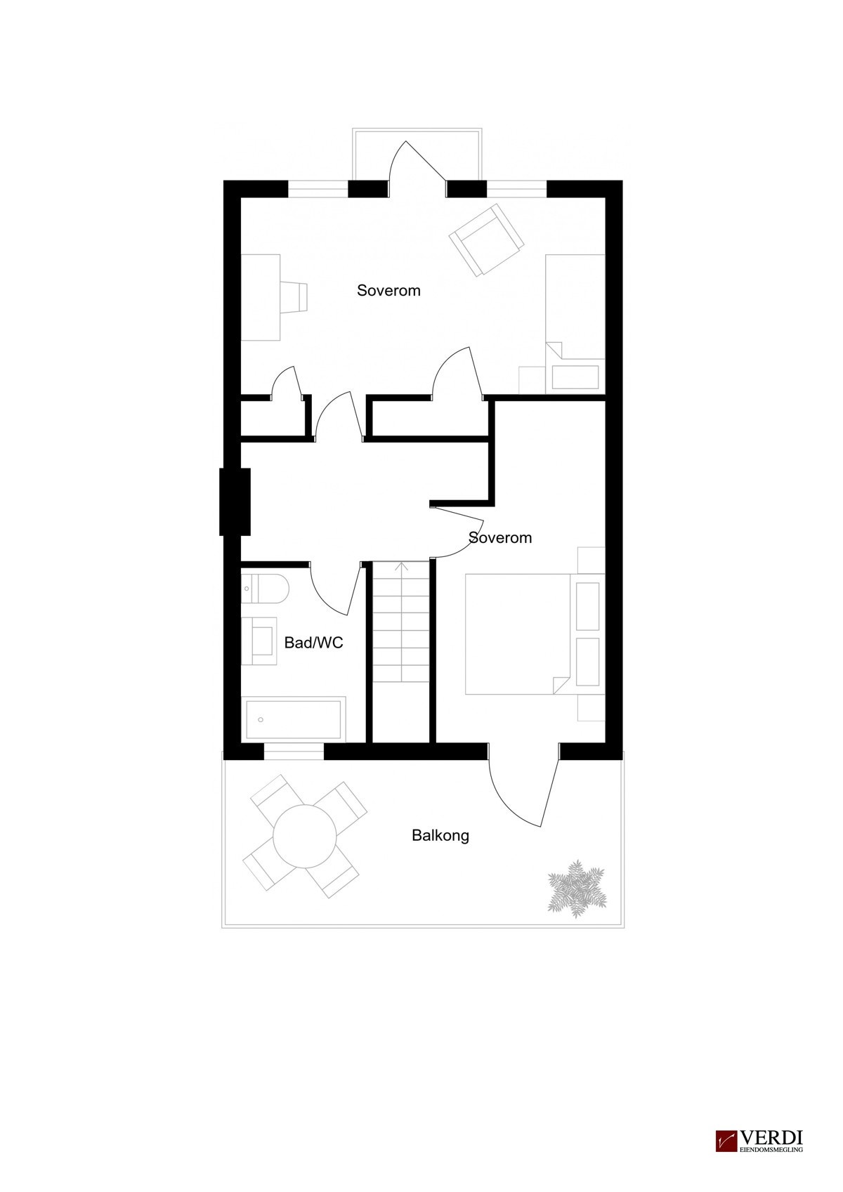 Planløsning 2. etg. Galleribilde