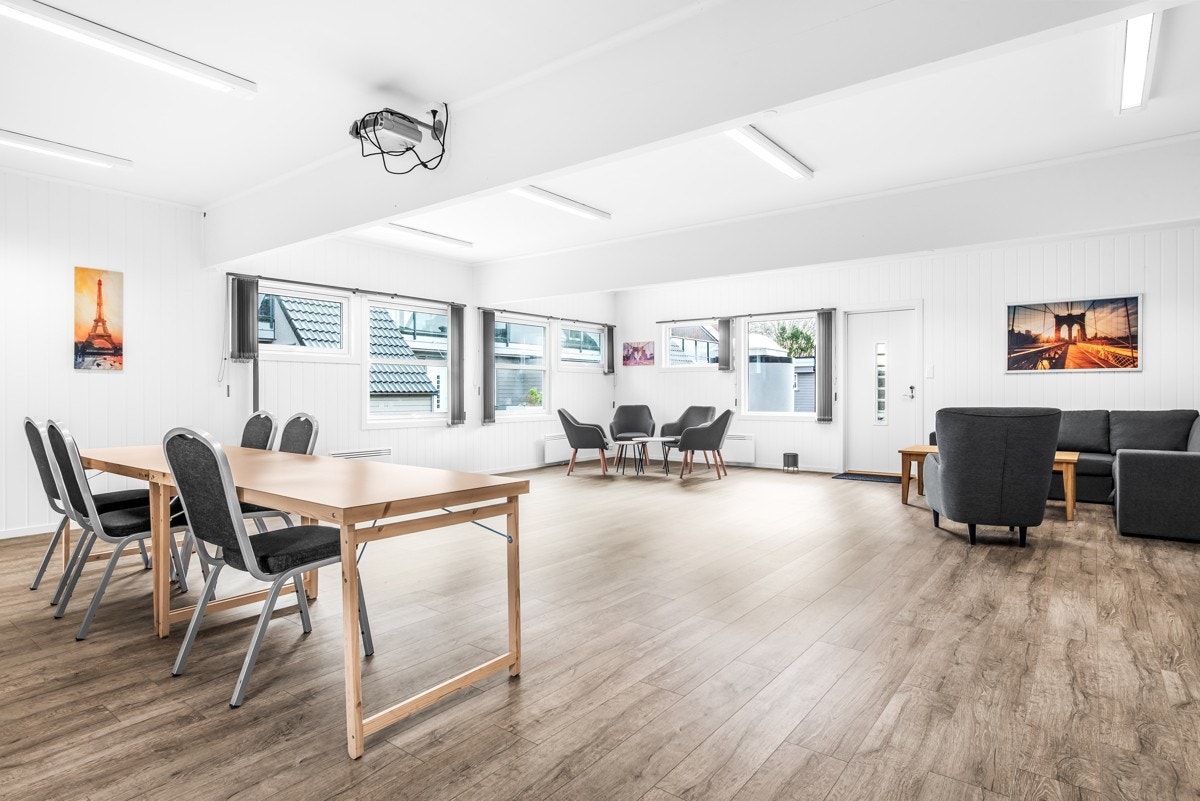 Aktivitetssenter som en kan leie til større selskaper osv. Galleribilde