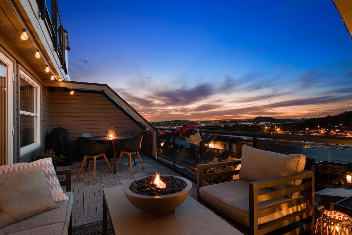 Stemningsbilde fra terrassen Galleribilde