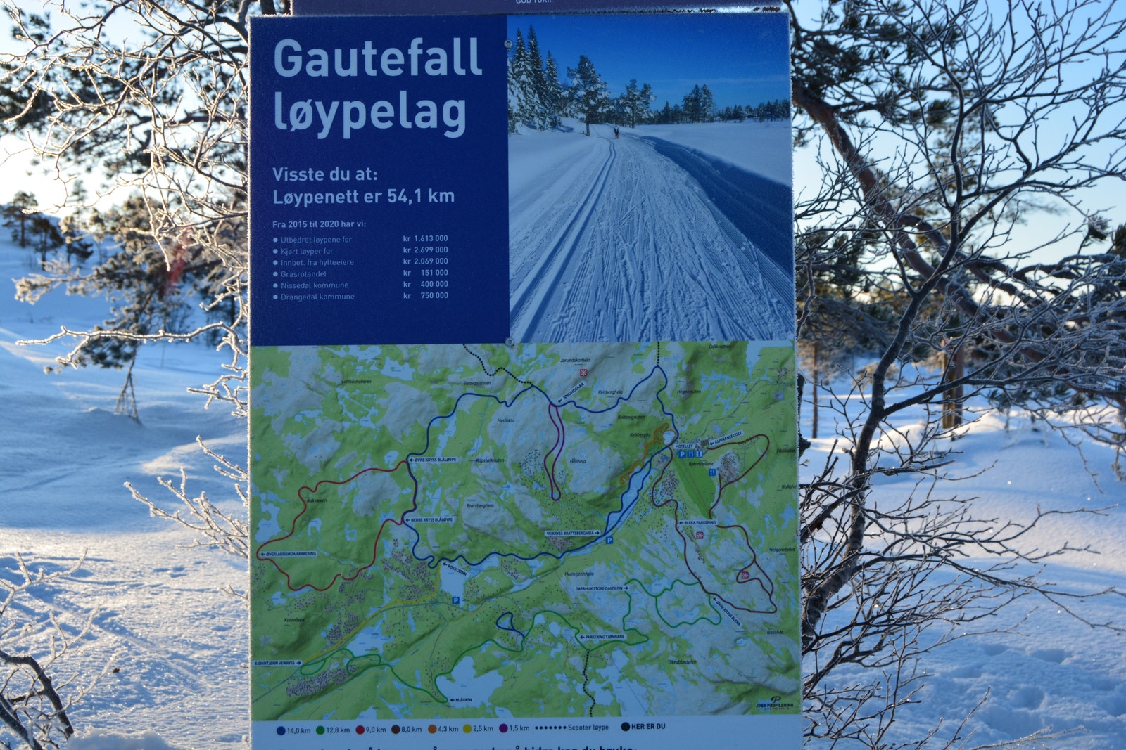 Øverlandsheia ser du på venstre side, rød løype Galleribilde
