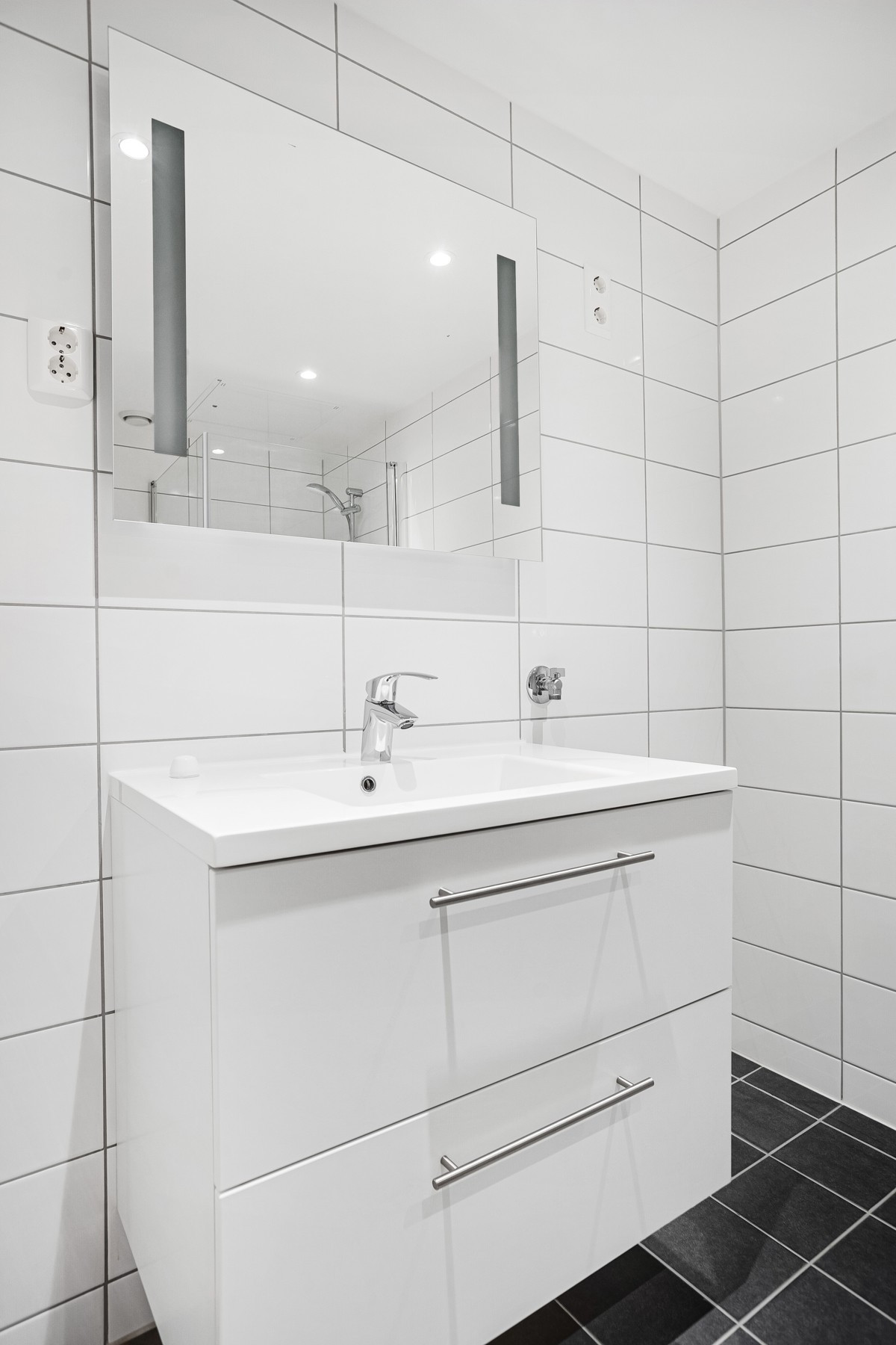 Moderne baderomsinnredning