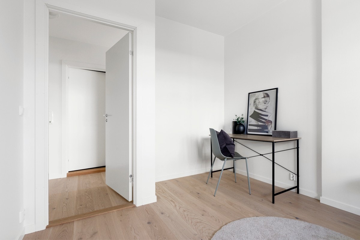 Her er det også egen plass til hjemmekontoret. Galleribilde