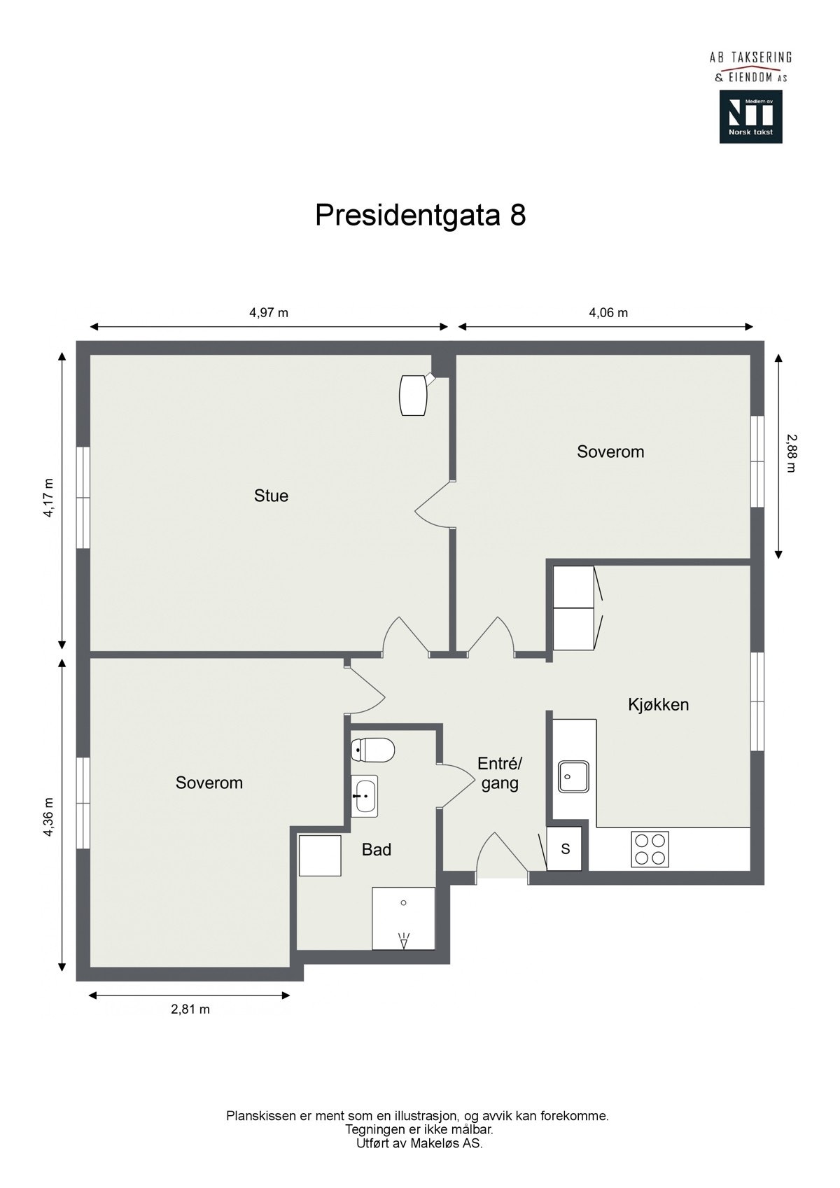 Plantegning. Galleribilde