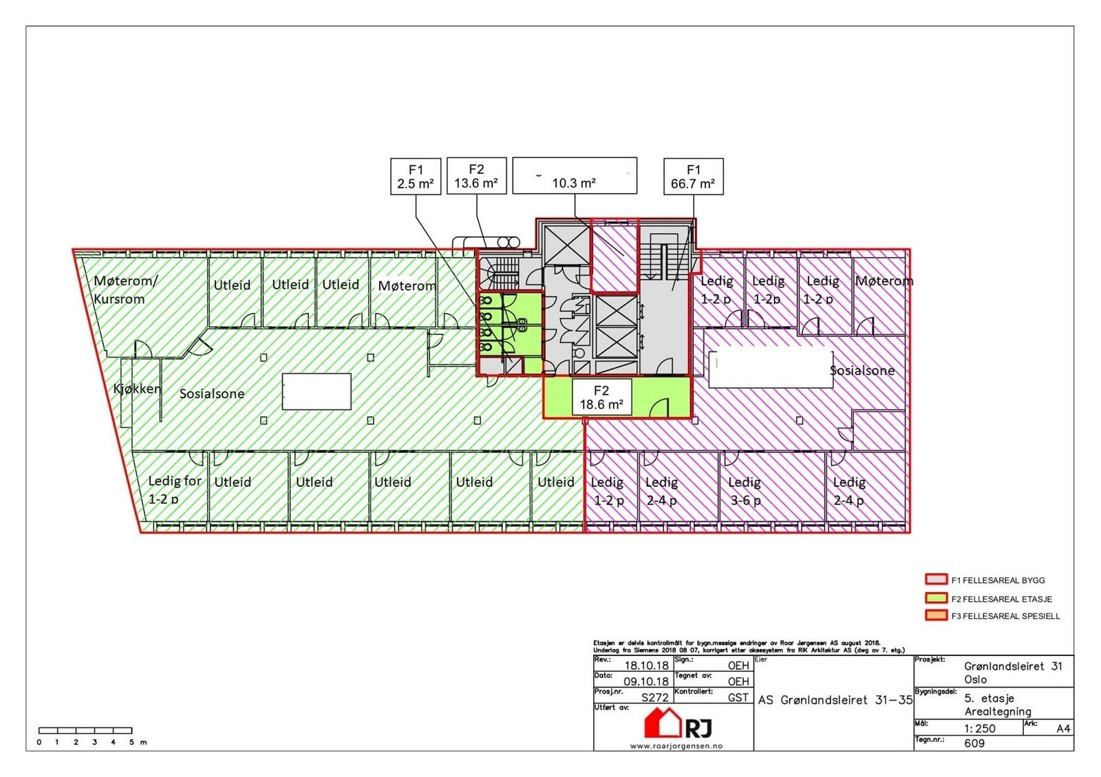 Planløsning 5.etg. Galleribilde