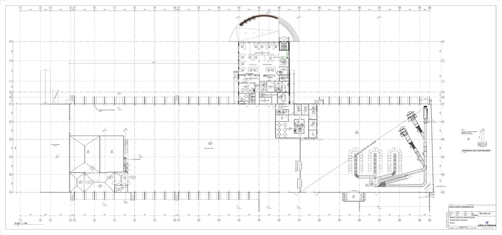 Plantegning 1 etg. Galleribilde