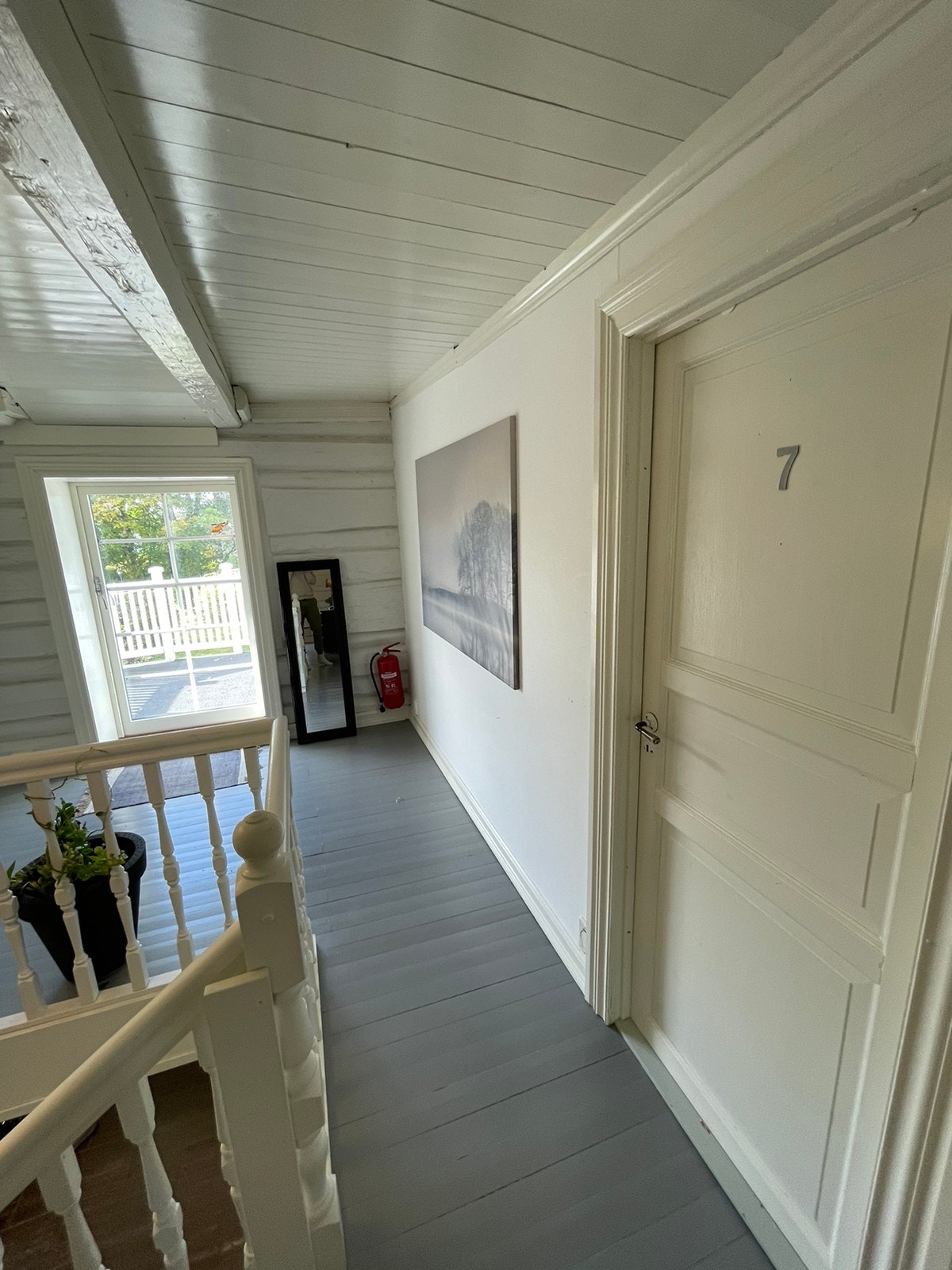 gang mot balkong fra biljard bord stue Galleribilde