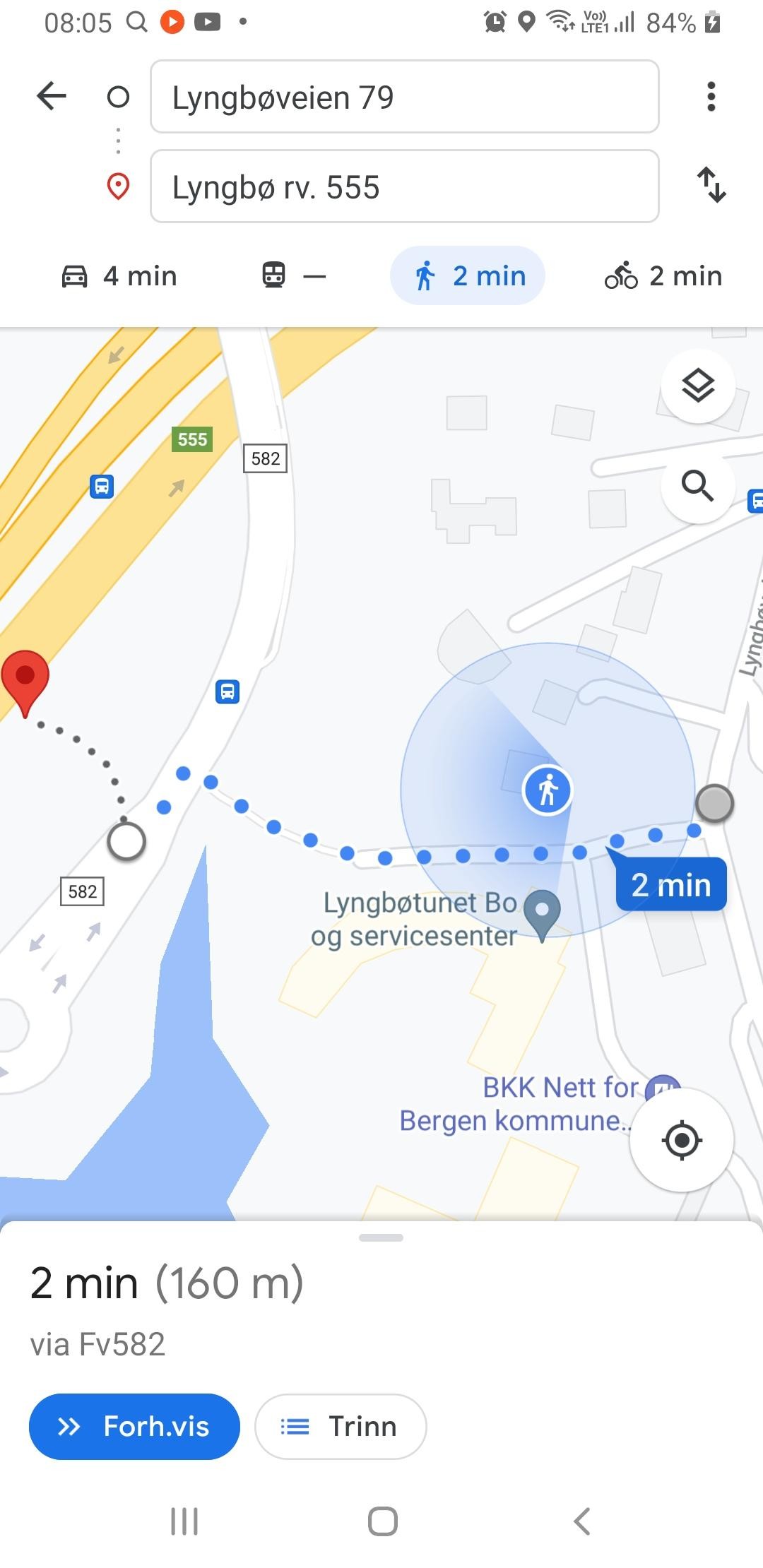 Fra leiligheten til bussholdeplass Galleribilde
