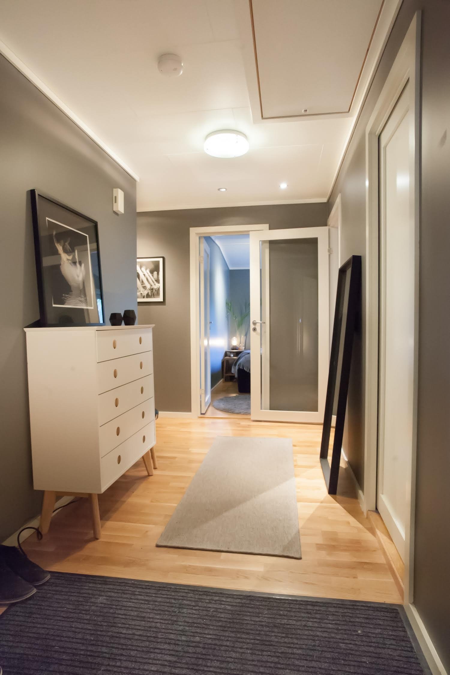 Entrè - luke i tak med oppbevaringsplass på loft Galleribilde