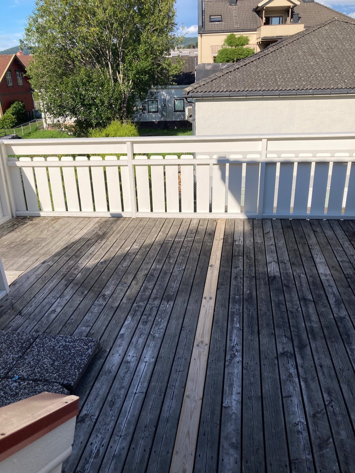 Balkong med utvendig trapp Galleribilde