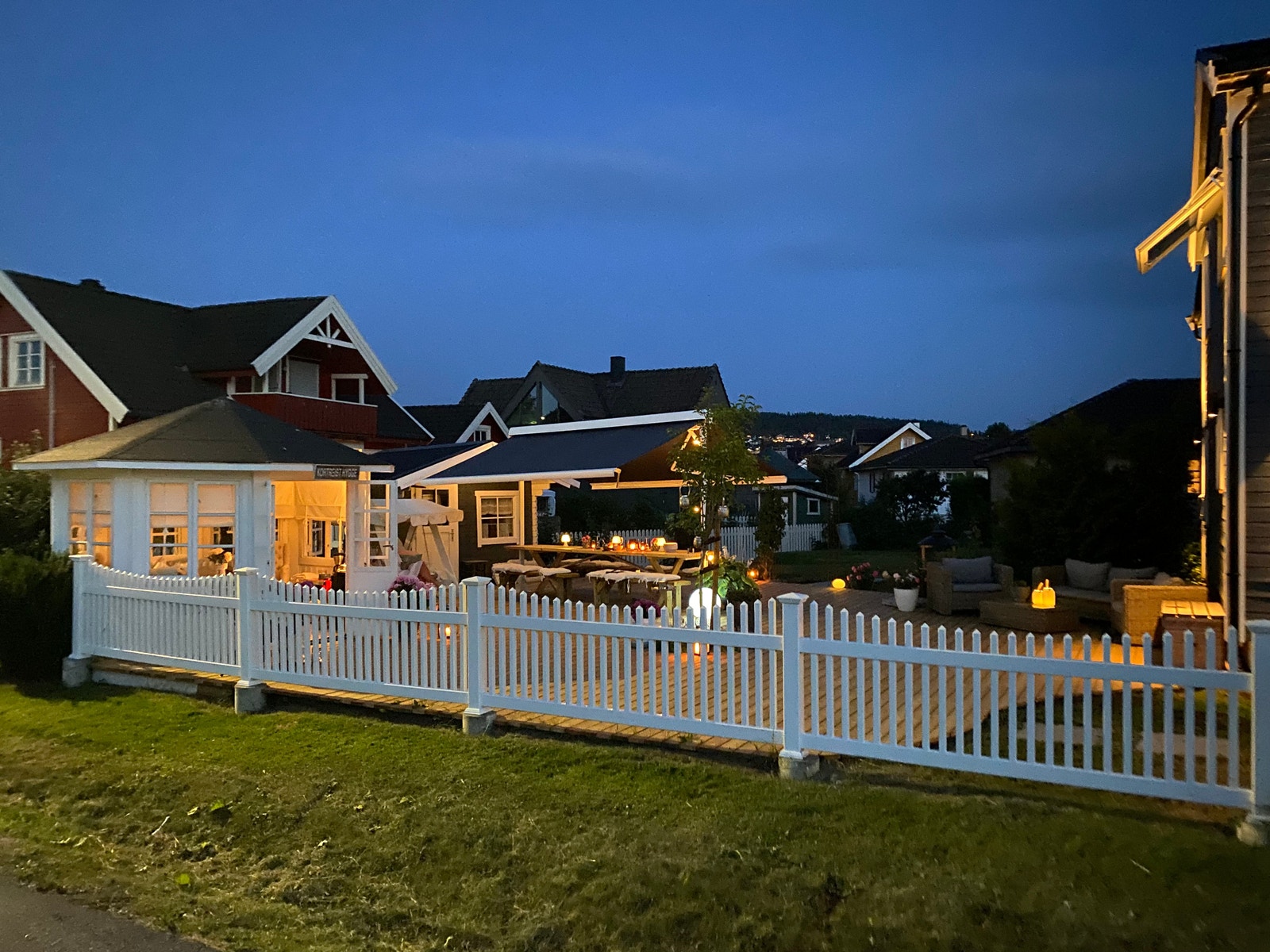 Lounge hage kveld Galleribilde