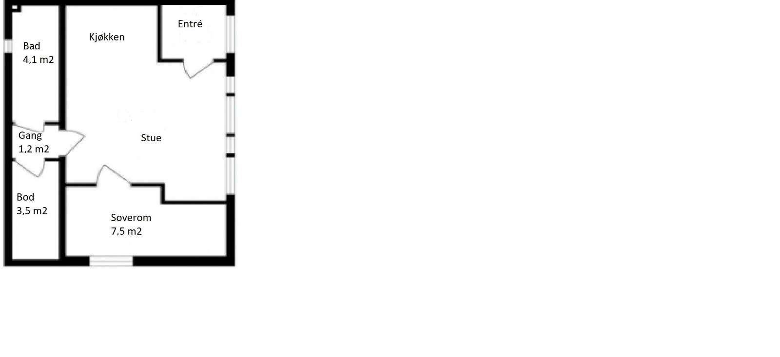 plantegning Galleribilde