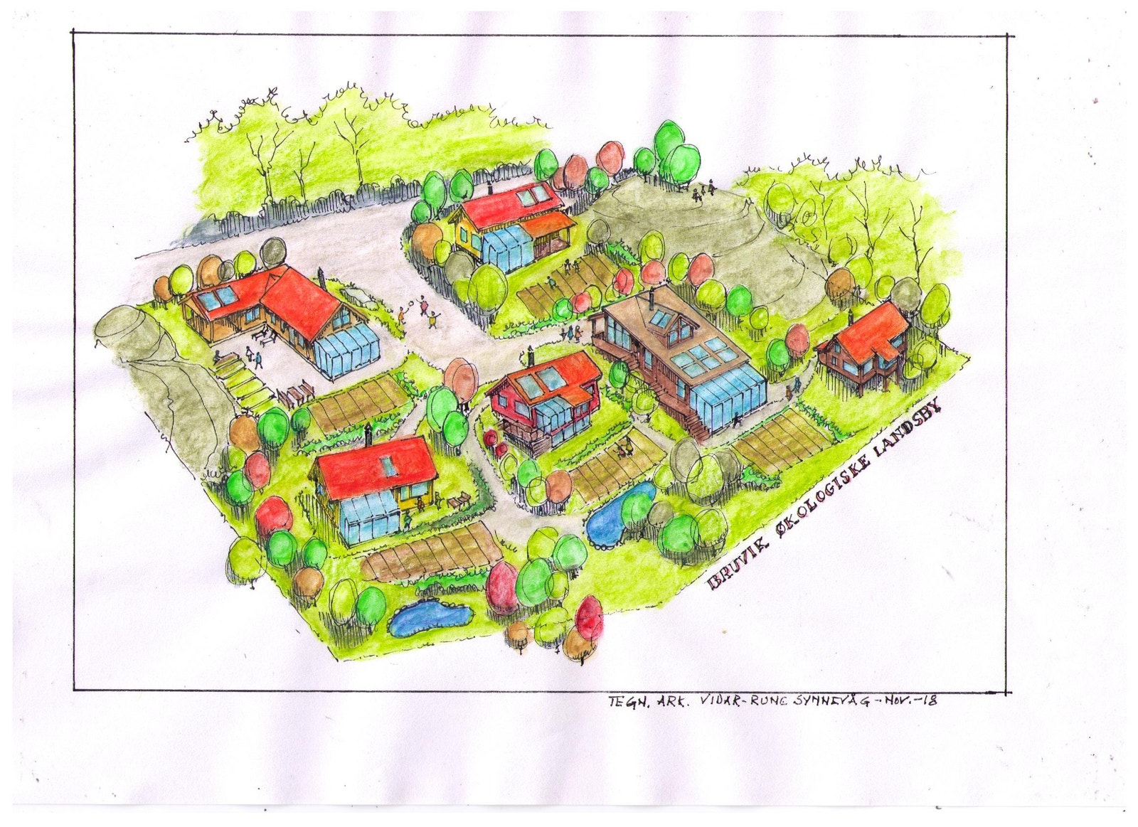 Mulighetsskisse, spredt tun 1 Galleribilde