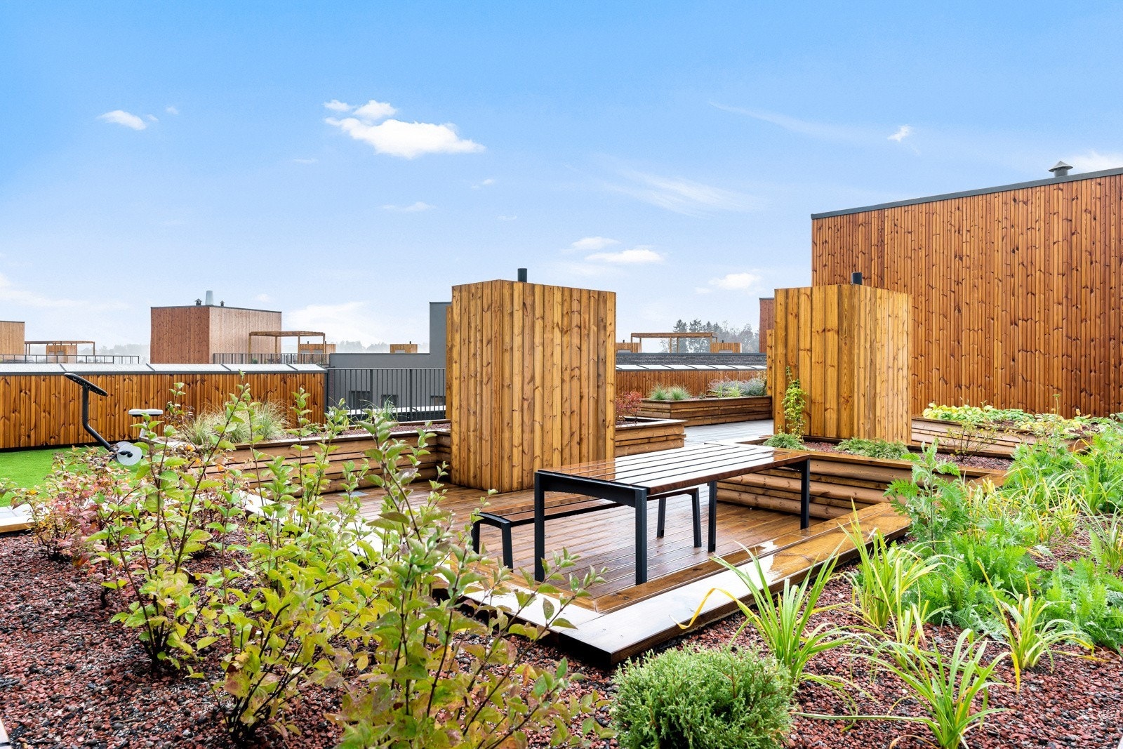 Flott felles takterrasse Galleribilde