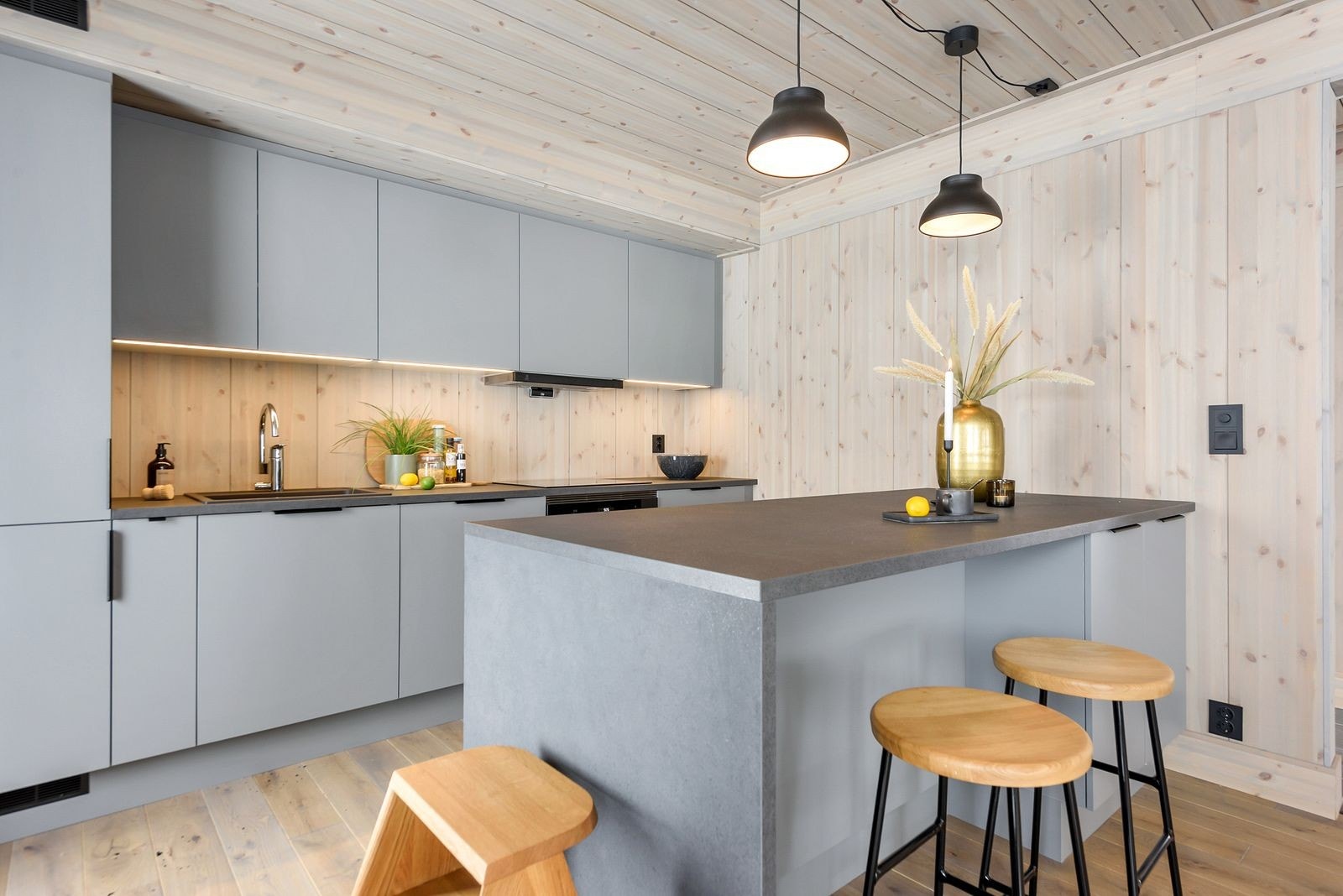 Interiør i Vy23ATH fra en av våre visningshytter. Galleribilde