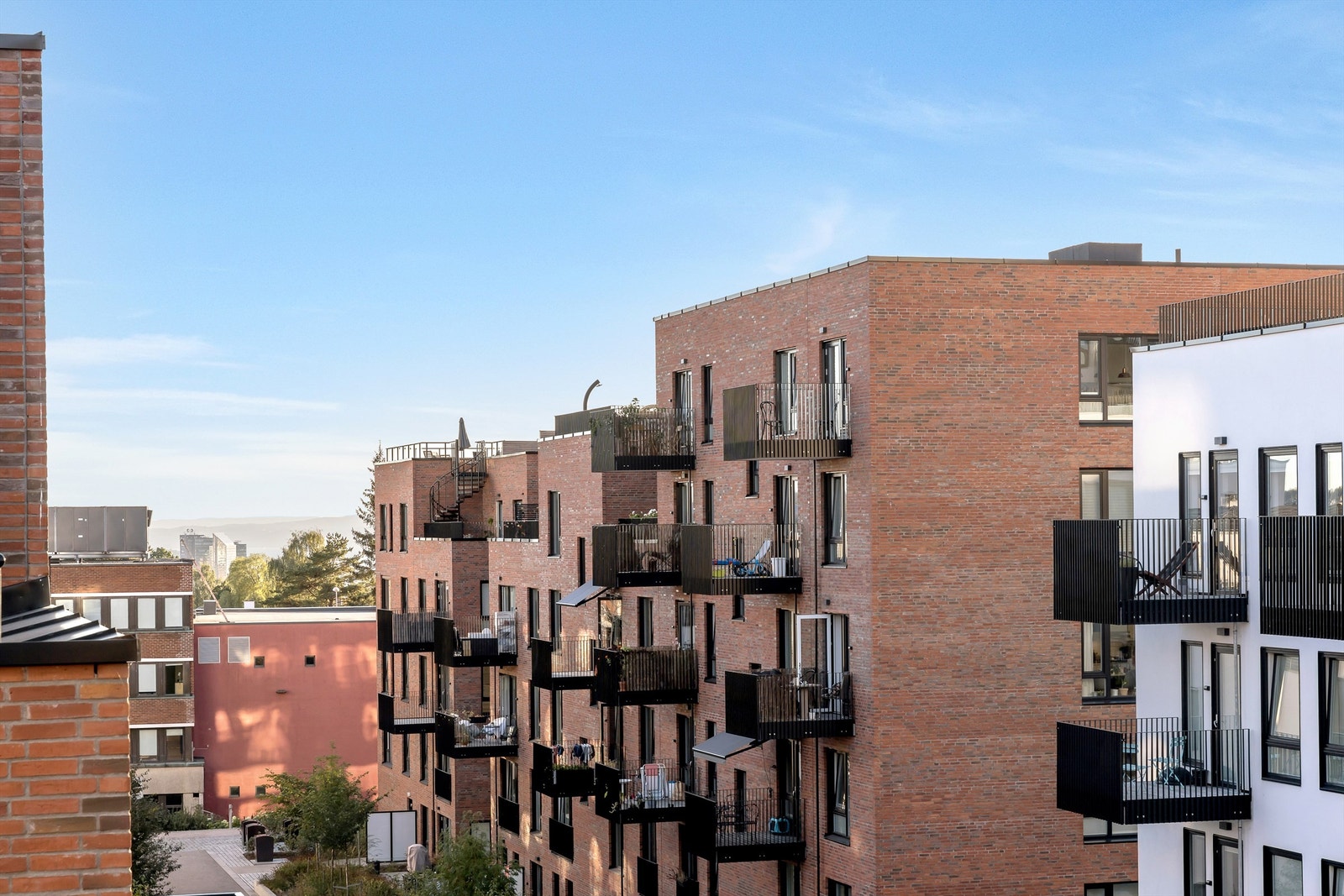 Utsyn fra balkongen Galleribilde