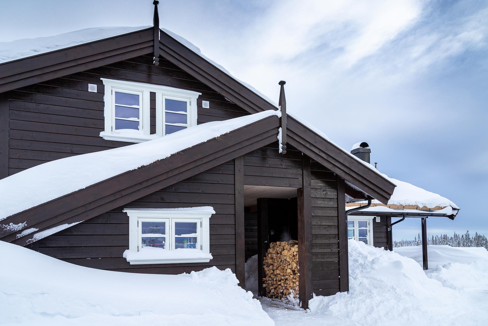 En Skogfiol hytte oppført i Valdres Galleribilde