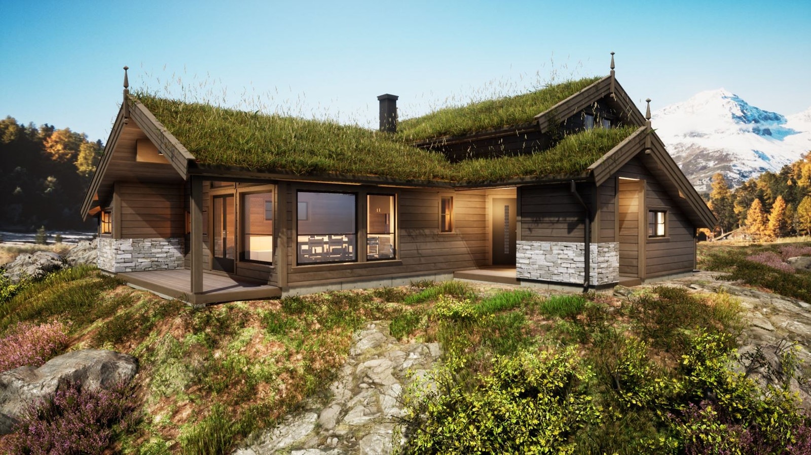 Skogfiol hytte Galleribilde