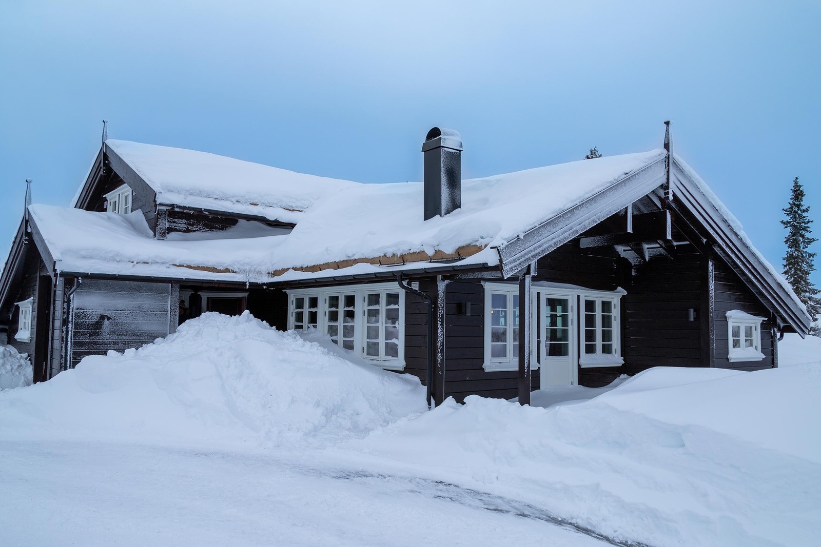En Skogfiol hytte oppført i Valdres Galleribilde