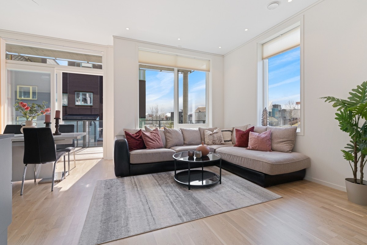 Åpen stue-/kjøkkenløsning på 25 kvm Galleribilde