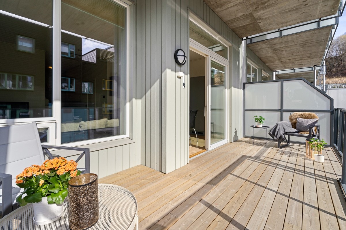 Arealet rommer ca. 16 kvm noe som gir god plass til ønsket møblement Galleribilde