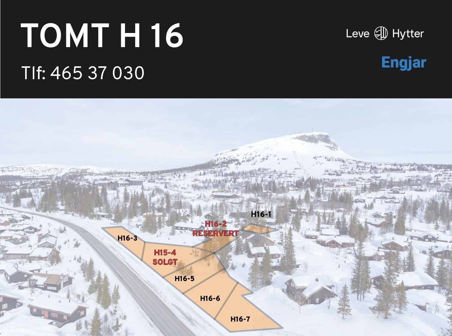 Tomten ligger meget sentralt på Skei. Tomt H16-1 øverst i feltet Galleribilde