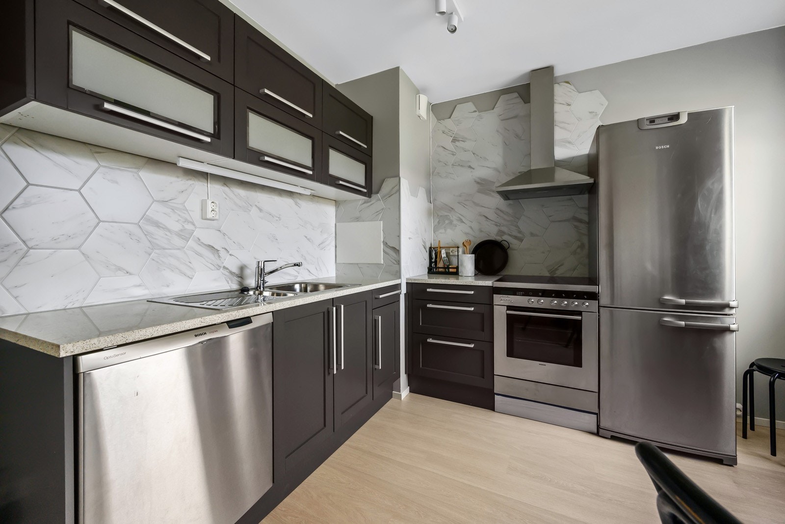 Nyoppusset og lekkert kjøkken Galleribilde