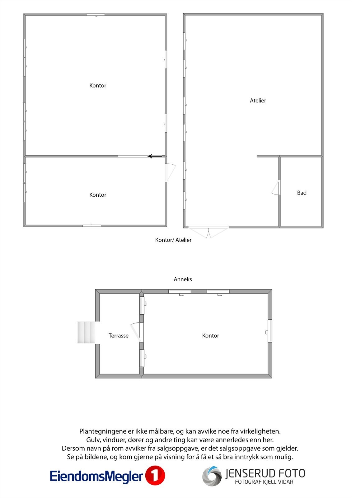 Plantegning, Helgumsdalen 11 kontor Galleribilde