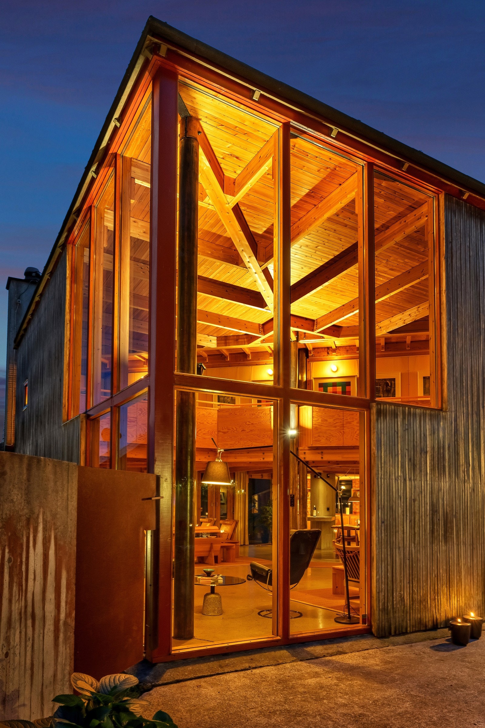Huset er tegnet av verdenskjente Sverre Fehn. Galleribilde
