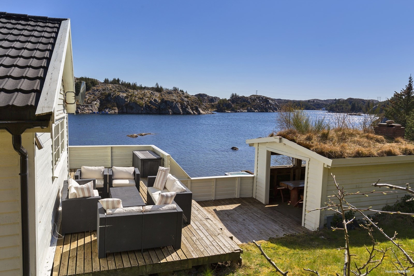Terrasse og grillhus Galleribilde