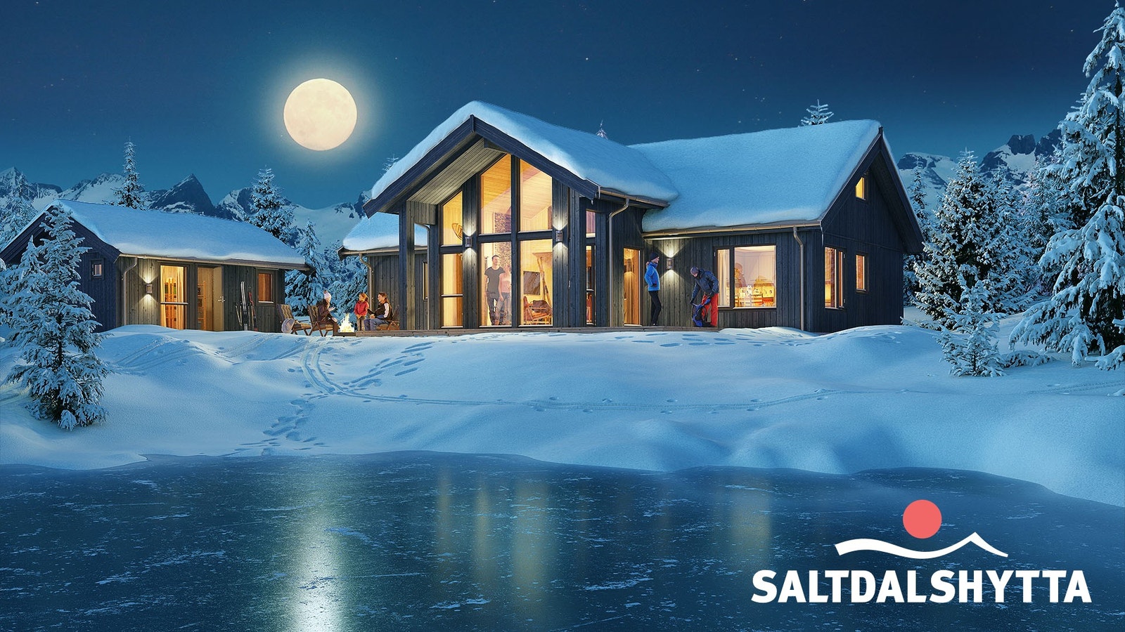 Stor og moderne hytte fra Saltdalshytta Galleribilde