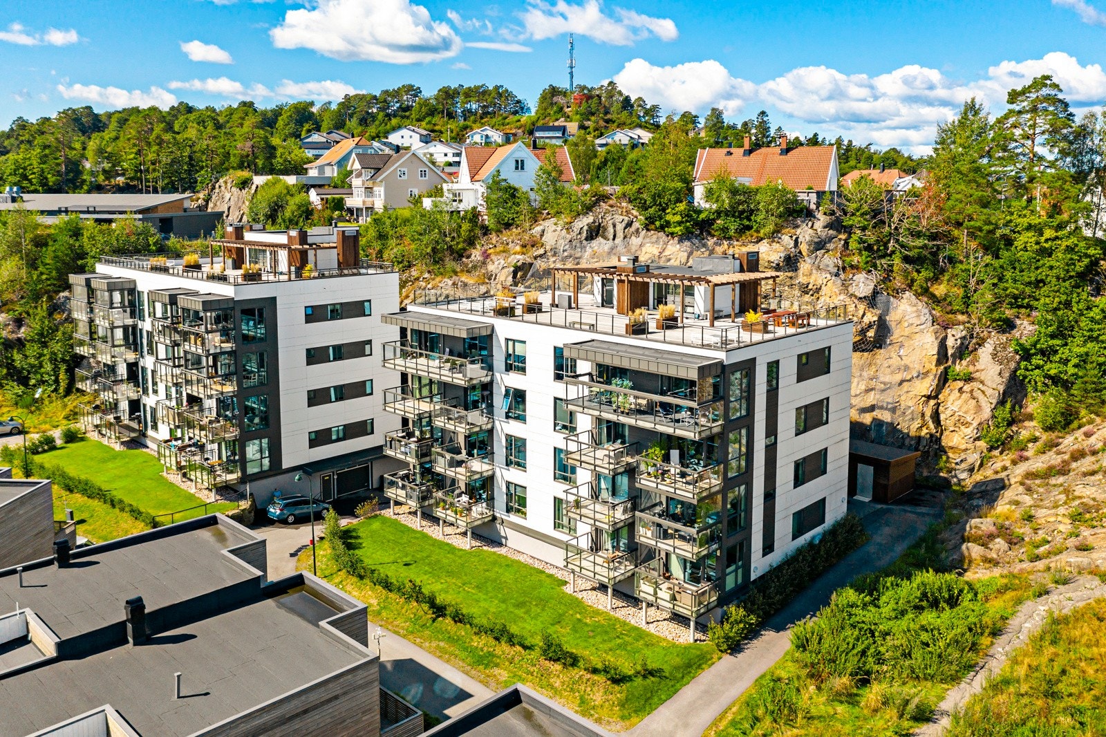 Oversiktsbilde av de innerste blokkene Galleribilde