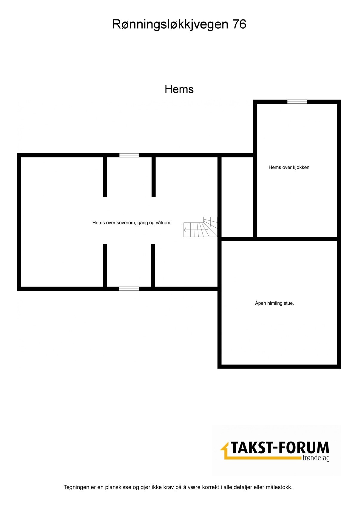 Planskisse hemser Galleribilde