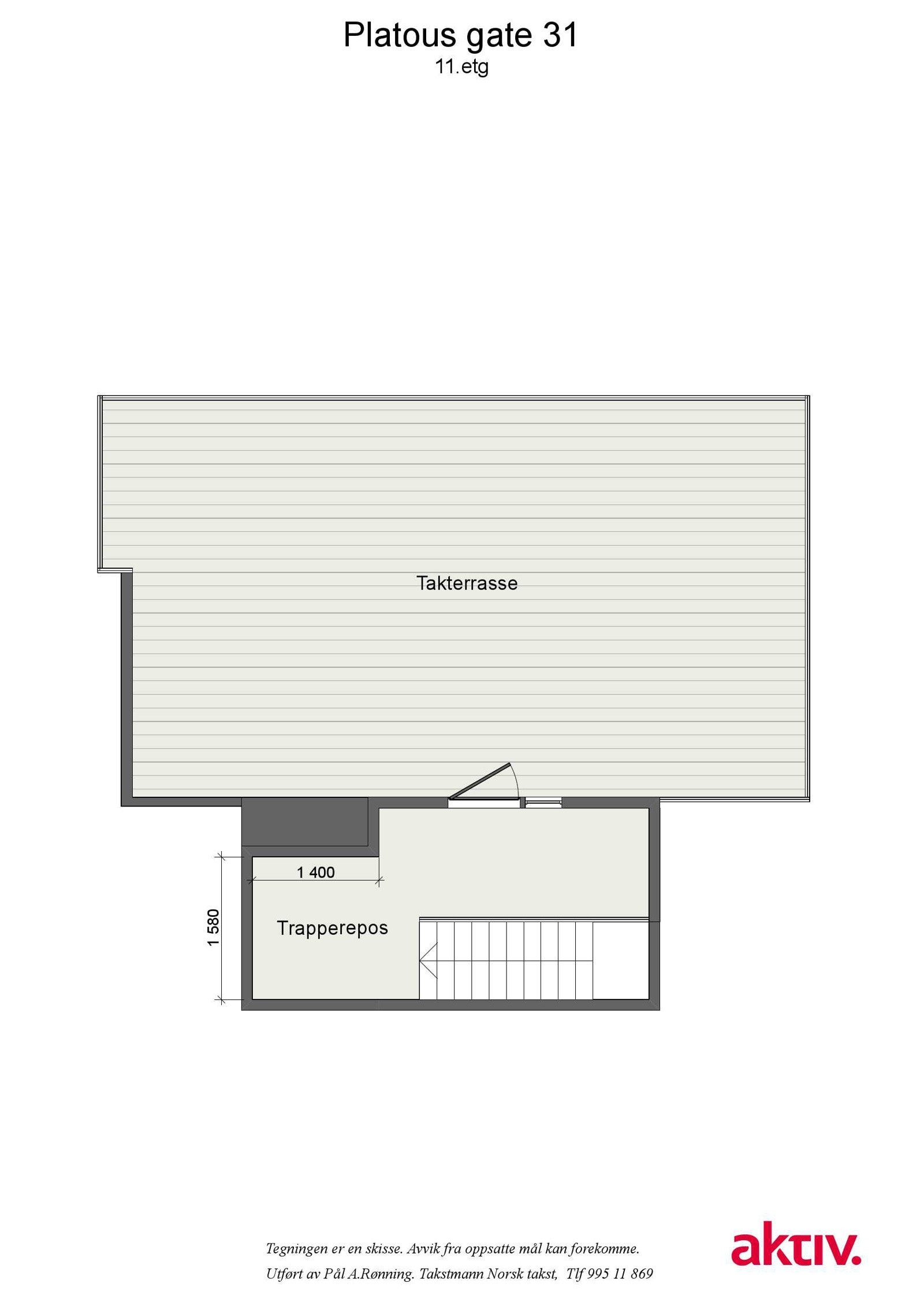 2D plantegning 11.etg Galleribilde