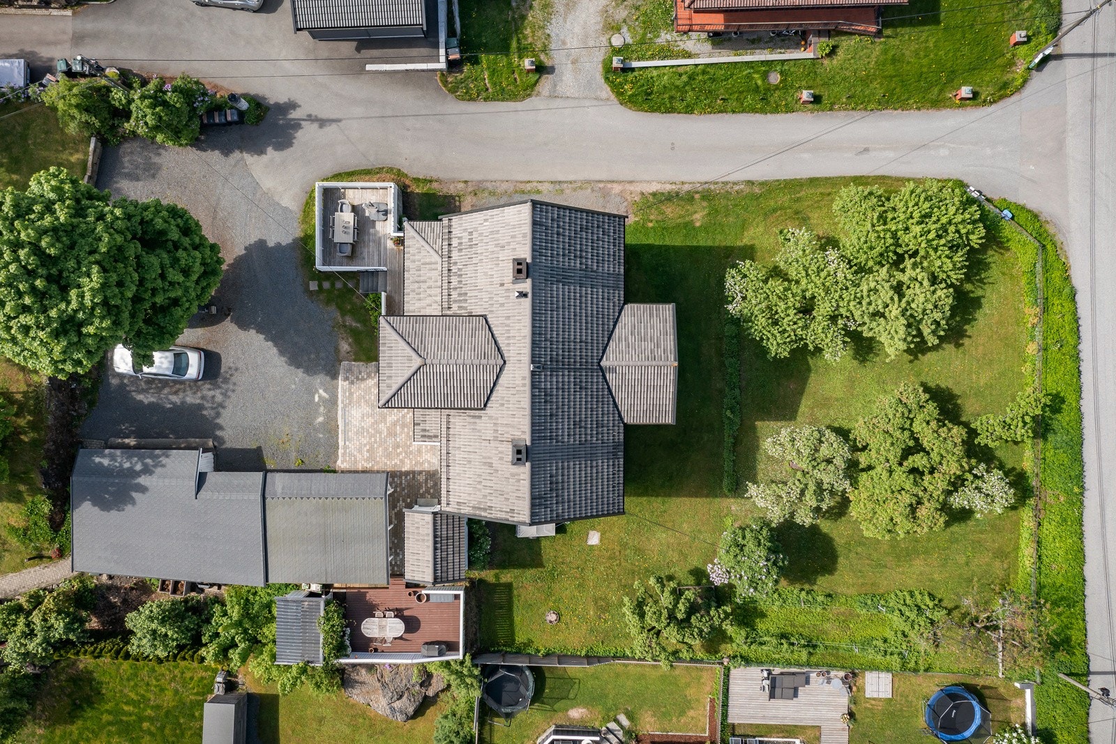 Boligen sett ovenfra Galleribilde