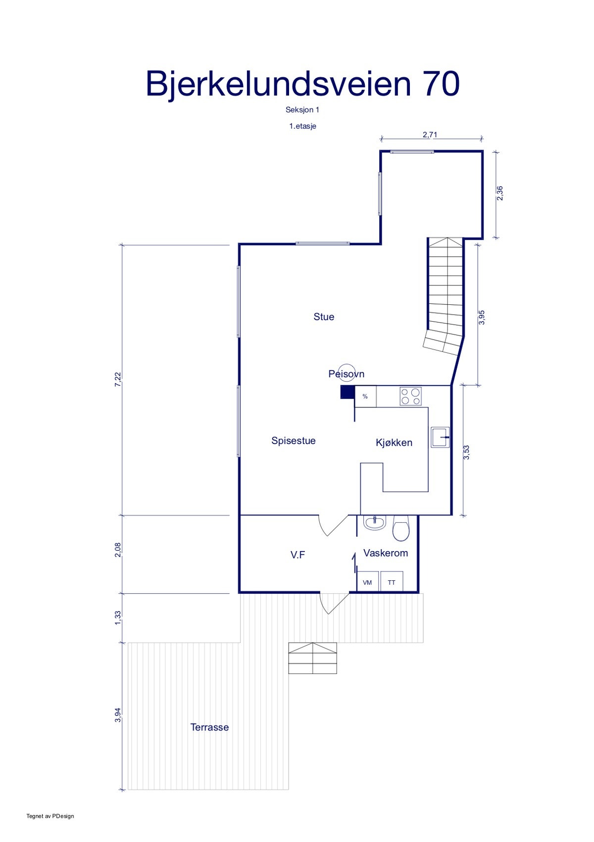 Planskisse hovedetasje/1. etg. Galleribilde