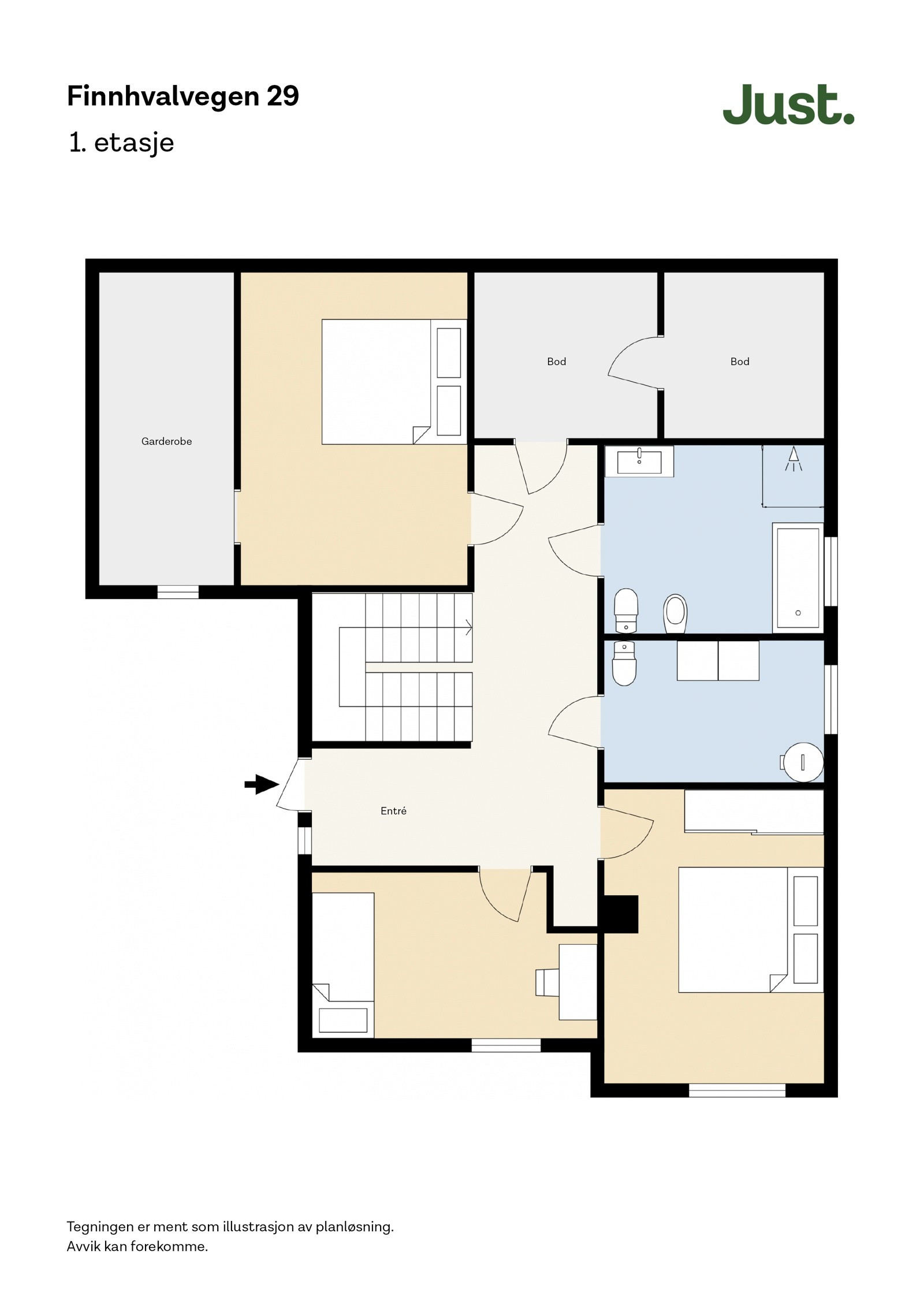 Planskisse 1 etg.