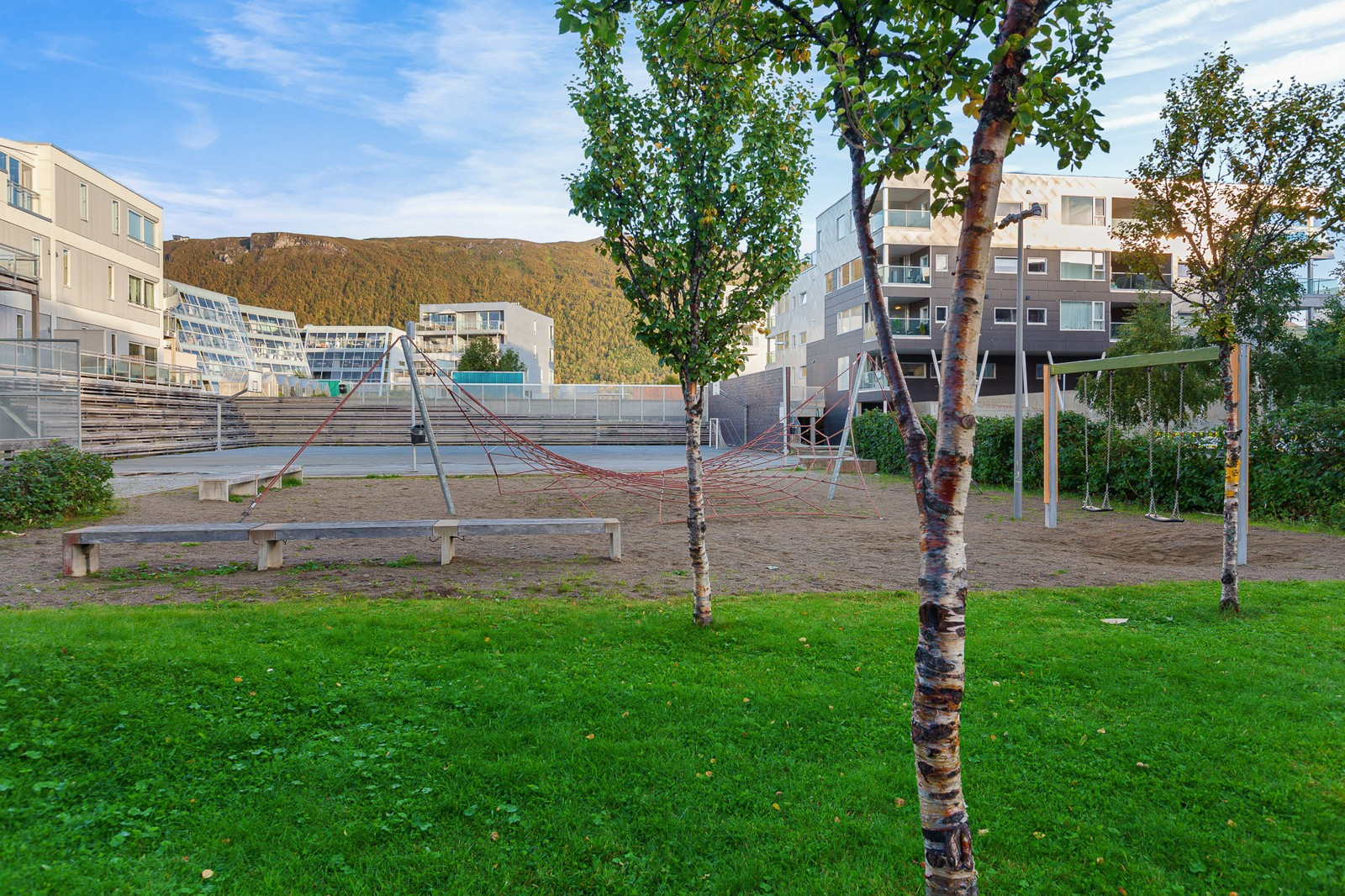 Opparbeidet uteområde.