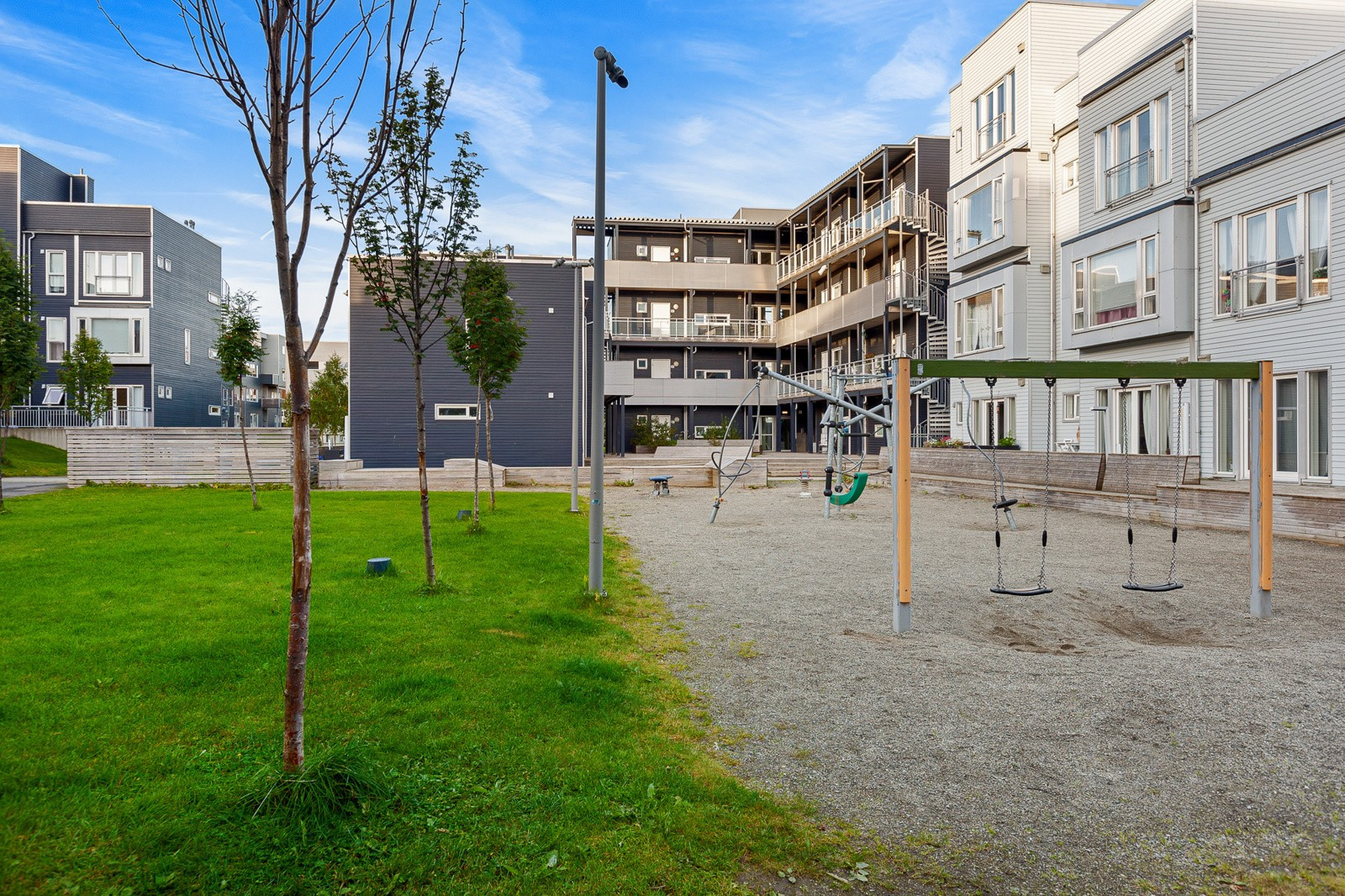 Uteområde.