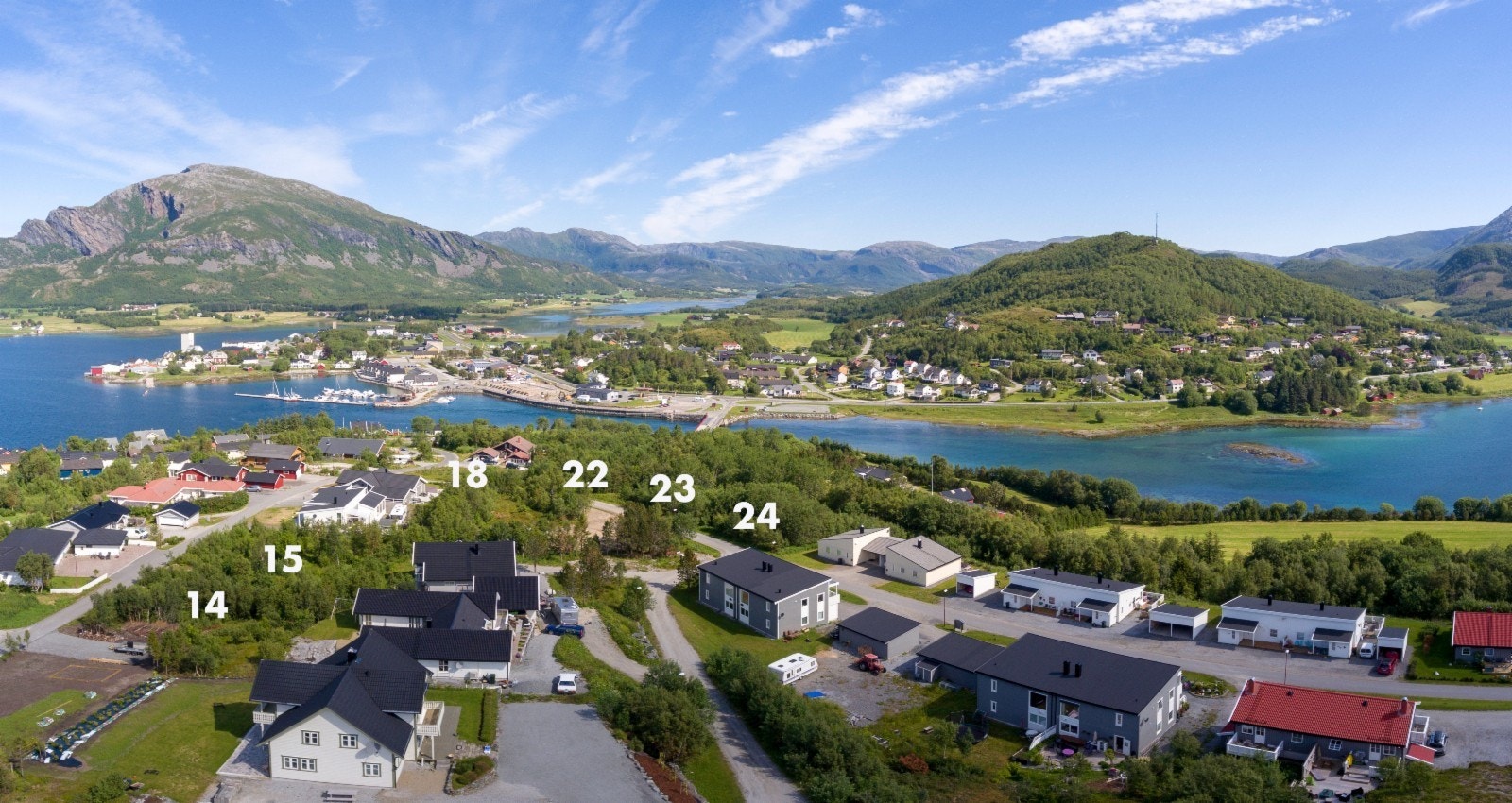 Det er fortsatt flotte tomtemuligheter tilgjengelig i Buskhammeren boligfelt Galleribilde