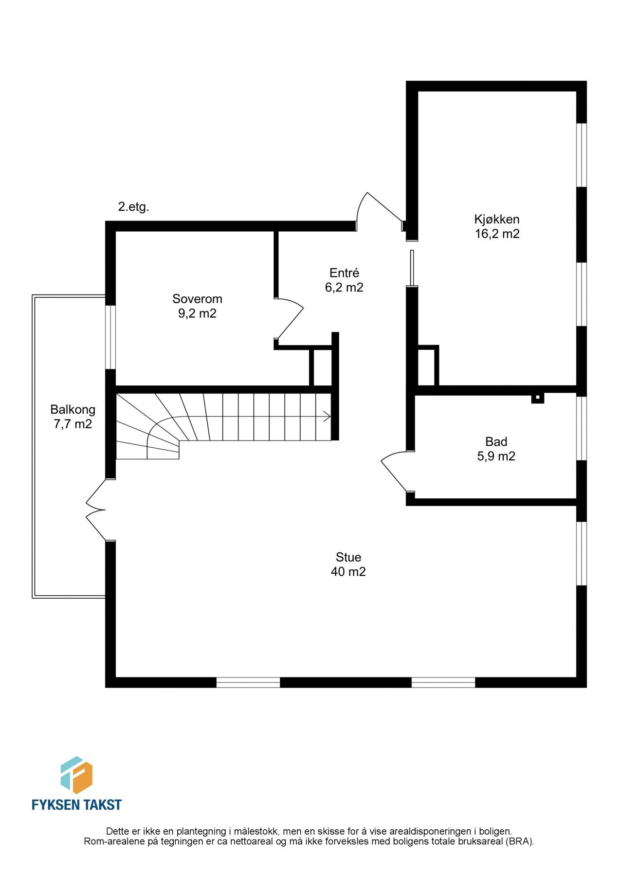 Planskisse 2. etasje. Galleribilde