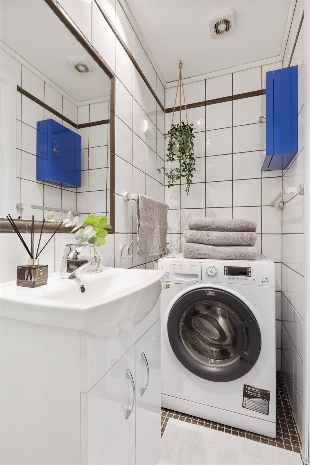 Det er opplegg for vaskemaskin. Galleribilde