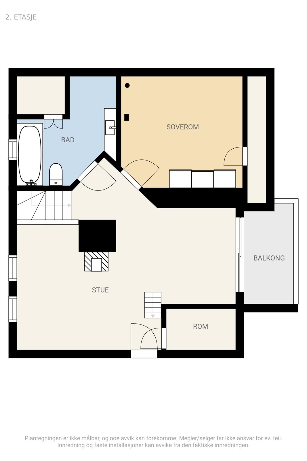 Plantegning loft. Galleribilde