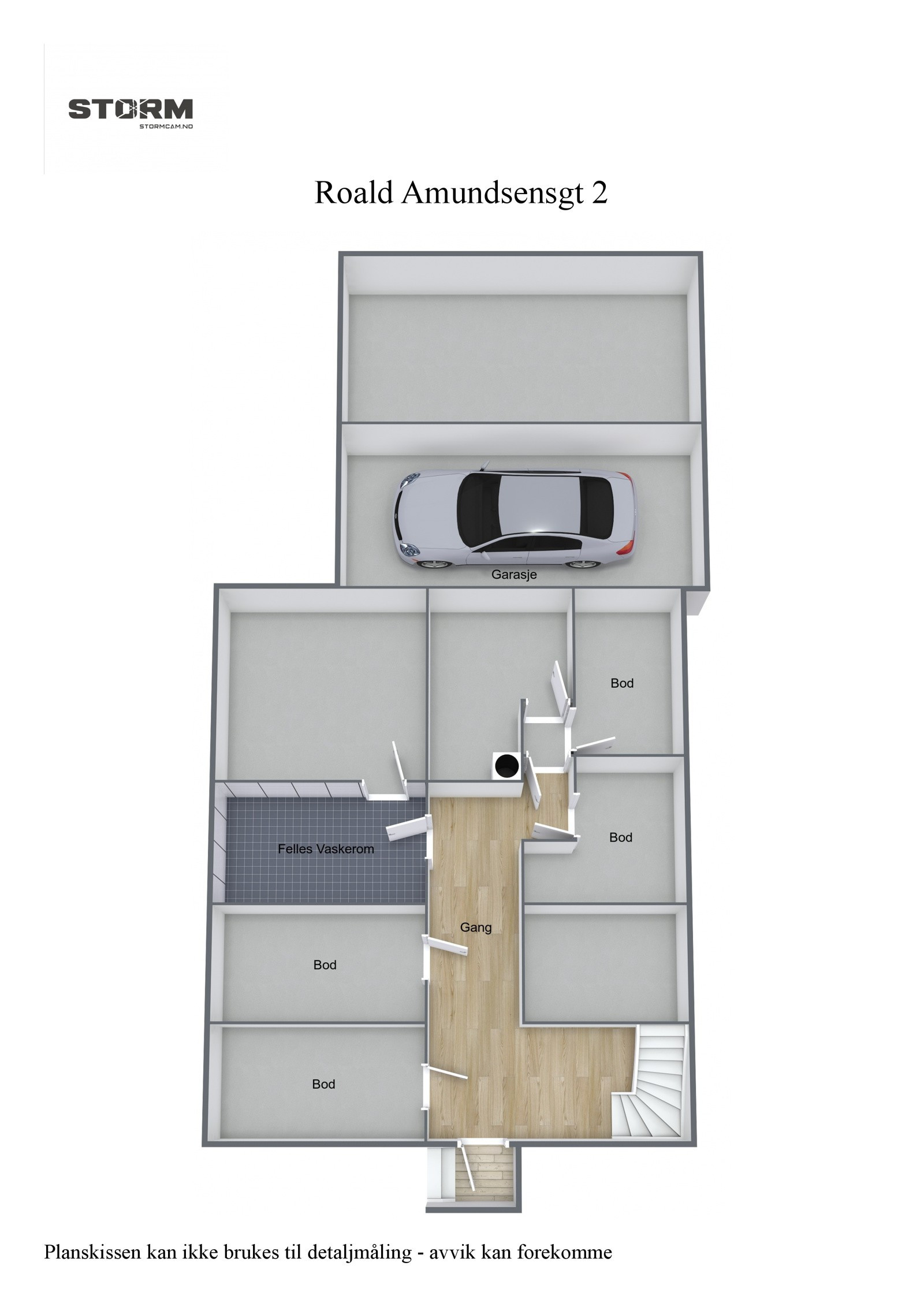Planskisse kjeller 3D