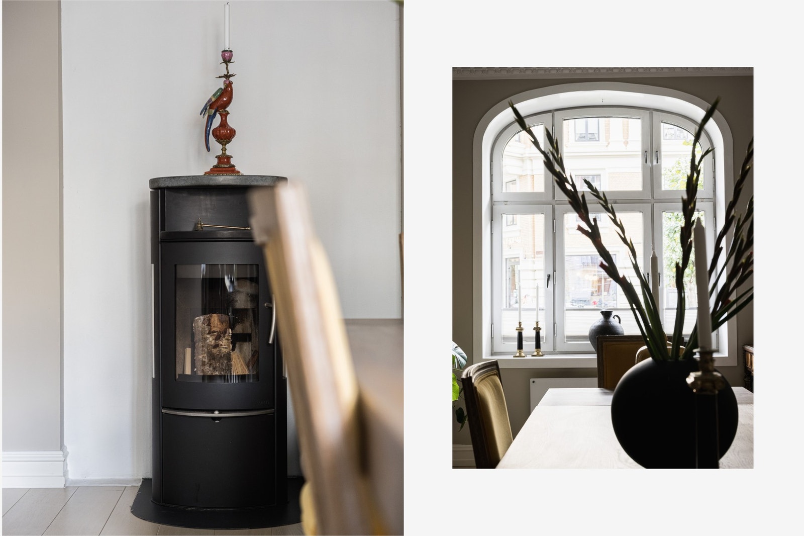 Moderne peisovn som vil bidra med lun varme. Galleribilde